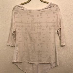 Lulu lemon white quarter sleeve